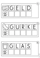Vorschau - Arbeitsblätter - Stempelwörter "Buchstabe Gg" I Buchstabenstation I Kl. 1 - Seite 3