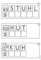 Vorschau - Arbeitsblätter - Stempelwörter "Buchstabe Uu" I Buchstabenstation I Kl. 1 - Seite 3