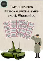 Vorschau - Aufgabenkarten - Materialpaket Tauschkarten Geschichte - Deckblatt