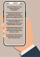 Vorschau - Poster - Regeln zum Umgang mit dem Smartphone im Unterricht. - Seite 1