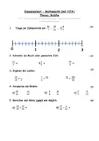 Vorschau - Arbeitsblätter - Klassenarbeit - Brüche (5. Klasse, mit NTA-Version und Lösungen) - Seite 2