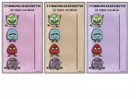 Vorschau - Bildkarten - Stimmungsbarometer (Tischunterlage, mehrere Farben & SW) - Seite 2