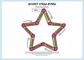 Vorschau - Aufgabenkarten - Meine Auszeit - Atemübungen, Atemanleitungen - Grundschule - Beruhigung und Entspannung - Seite 3