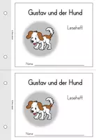 Vorschau - Arbeitsblätter - Leseheft sinnentnehmendes Lesen - Gustav und der Hund - Klasse 2+3 - Seite 1