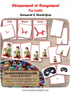 Aperçu - Jeux - Rangement et Classement par taille - Carnaval et Mardi-Gras - Page de couverture