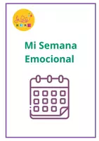 Vista previa - Unidades / Secuencias / Situaciones de Aprendizaje - Portada mi semana emocional - Portada