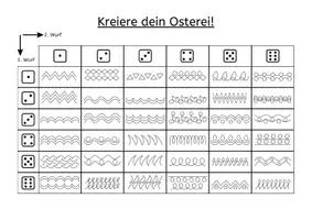 Vorschau - Mal- und Bastelvorlagen - Würfeln und Malen, Kreiere dein Osterei - Seite 3