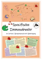 Vorschau - Arbeitsblätter - Spezifische Immunabwehr - Gruppenpuzzle mit Galleriegang - Deckblatt