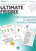 Vorschau - Stationenlernen - Ultimate Frisbee im Sportunterricht Technikkarten/Stationskarten - Deckblatt