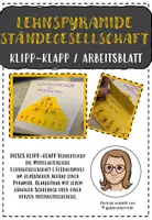 Vorschau - Arbeitsblätter - AB Lehnspyramide - Lehnswesen - Feudalsystem Mittelalter - Deckblatt