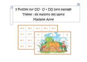 Aperçu - Apprentissages en autonomie - Kit pédagogique sur les procédés de calcul mental P2 Ce1 - Page 1