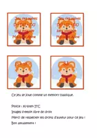 Aperçu - Apprentissages en autonomie - Le renard jeu de paires DU + D = DU sans passage - Page de couverture
