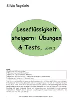 Vorschau - Unterrichtsreihen - Lesen: Die Leseflüssigkeit steigern: Übungen & Tests, ab Kl. 2 - Deckblatt