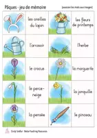 Vista previa - Juegos / Gamificación - PÂQUES juego de memoria francés (Pascua) - página 3