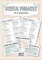 Vorschau - Arbeitsblätter - USEFUL PHRASES DISCUSSION - Fächer & Übersicht - Deckblatt