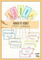 Vista previa - Unidades / Secuencias / Situaciones de Aprendizaje - Baraja de verbos - análisis morfológico - Portada