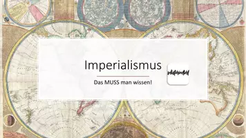 Vorschau - Stundenentwürfe - Unterrichtsmaterial: (Hoch-) Imperialismus einfach erklärt - Stundenentwürfe - Deckblatt
