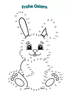 Vorschau - Mal- und Bastelvorlagen - Verbinde die Zahlen - Osterhase - Deckblatt