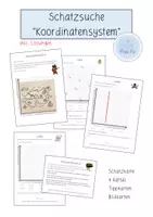 Vorschau - Spiele - Schatzsuche - Koordinatensystem (Kl. 5) - Deckblatt
