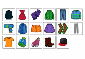 Vorschau - Spiele - Bingo zum Thema "clothes" - Seite 1