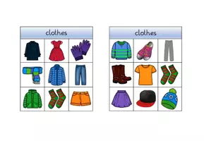 Vorschau - Spiele - Bingo zum Thema "clothes" - Seite 2