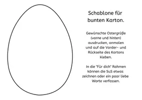 Vorschau - Mal- und Bastelvorlagen - Osterkarten basteln, malen und kleben, Bastelvorlage Ostern, Klasse 1, 2, 3, 4 - Seite 3