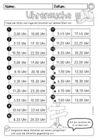 Vorschau - Arbeitsblätter - Uhrensuche (Uhr, Uhrzeit ablesen) - Seite 2