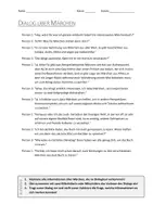 Vorschau - Arbeitsblätter - Kurze Dialogtexte über Märchen und die Brüder Grimm - Deckblatt