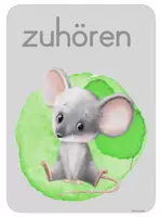 Vorschau - Bildkarten - Klassenorganisation: Klassenregeln Motiv Maus - Seite 1