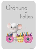 Vorschau - Bildkarten - Klassenorganisation: Klassenregeln Motiv Maus - Seite 2