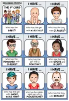 Vista previa - Juegos / Gamificación - DESCRIBING PEOPLE - I have ... who has ...? - página 2