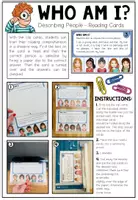 Vista previa - Refuerzo / NEE / Materiales de apoyo - DESCRIBING PEOPLE - 16 Reading Cards - página 1