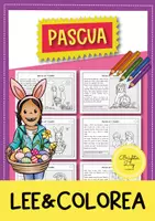 Vista previa - Manualidades / Dibujos para colorear - Pascua: lee y colorea; 6 imágenes; 2 versiones diferentes (español) - Portada