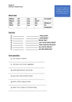 Vorschau - Arbeitsblätter - Questions with question words - simple present - W-Fragen - Seite 1