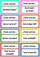Vista previa - Tarjetas / Manipulativos - Control VS Descontrol - página 1
