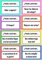 Vista previa - Tarjetas / Manipulativos - Control VS Descontrol - página 3