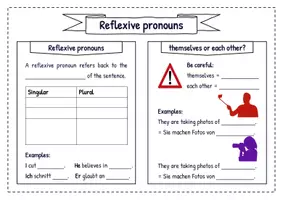 Vorschau - Arbeitsblätter - Grammar - Reflexive pronouns / each other - Seite 3