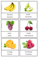 Aperçu - Apprentissages en autonomie - Cartes de nomenclature fruits et légumes français, arabe et darija - Page 2