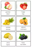 Aperçu - Apprentissages en autonomie - Cartes de nomenclature fruits et légumes français, arabe et darija - Page 3
