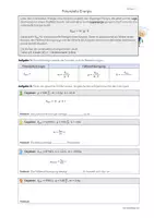 Vorschau - Arbeitsblätter - POTENZIELLE ENERGIE - Rechenaufgaben (Arbeitsblatt) - Seite 1