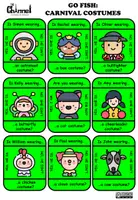 Vista previa - Juegos / Gamificación - CARNIVAL COSTUMES -Colour Go Fish - página 1
