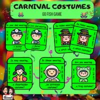 Vista previa - Juegos / Gamificación - CARNIVAL COSTUMES -Colour Go Fish - Portada
