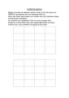 Vorschau - Spiele - WÖRTER-BINGO - Deckblatt
