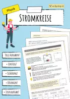 Vorschau - Arbeitsblätter - Stromkreise und ELEKTRISCHER STROM - Deckblatt