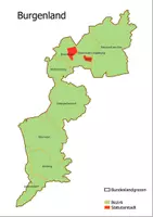 Vorschau - Poster - Karte Administrative Gliederung Bundesland Burgenland - Deckblatt