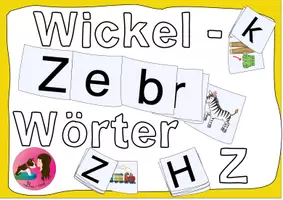 Vorschau - Stationenlernen - Wickelwörter - Erste Wörter lesen - Buchstabe Z - Deckblatt
