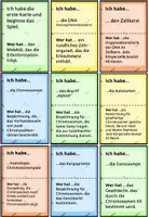 Vorschau - Spiele - Genetik - Grundbegriffe: Spiel Ich habe, wer hat - Deckblatt