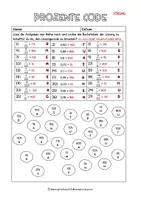 Vorschau - Arbeitsblätter - Arbeitsblatt Prozentecode - Seite 2