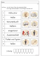 Vorschau - Arbeitsblätter - Erdbeben Lesespur - Seite 1