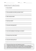 Vorschau - Arbeitsblätter - AB mit Fragen zum Thema "Schafe" + Lösungsblatt - Deckblatt